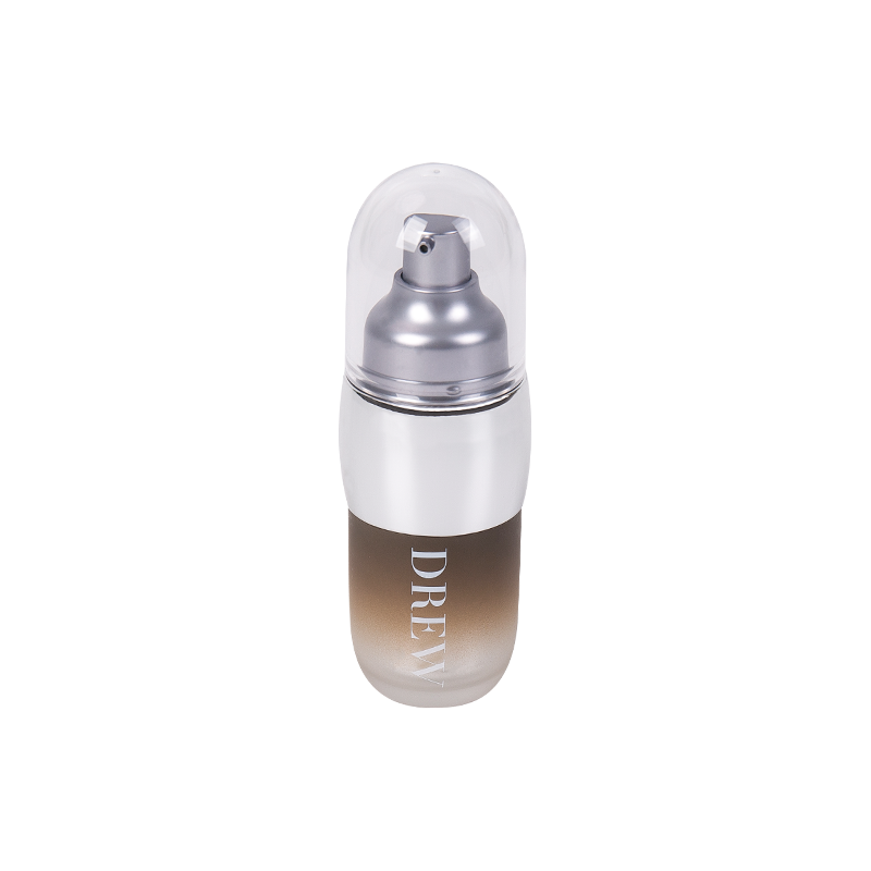 Capsule-vormige draagbare airless pomplotionfles 
