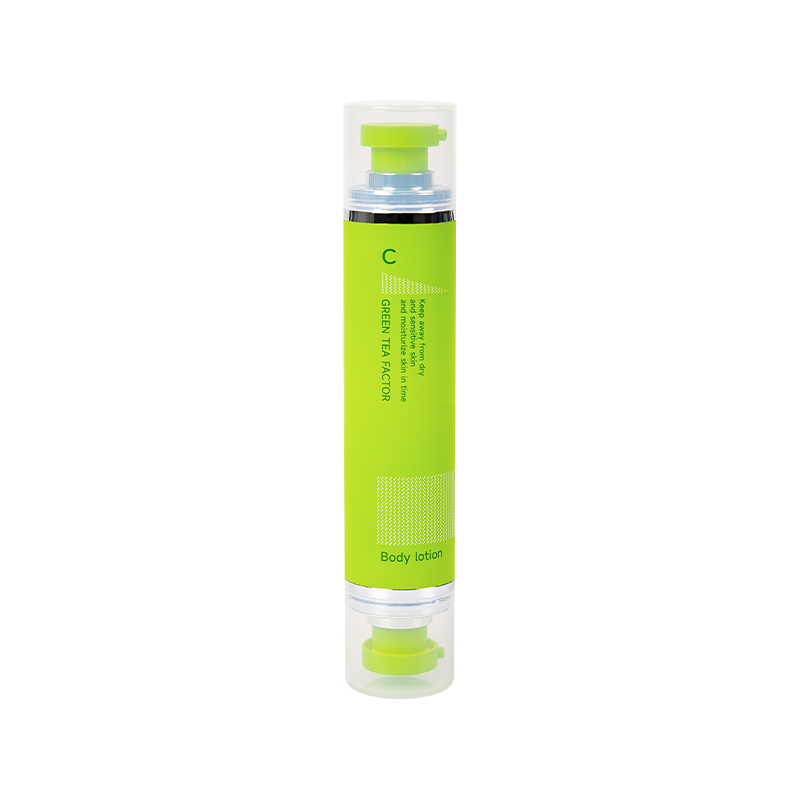 Dubbele kop airless pomplotionfles 