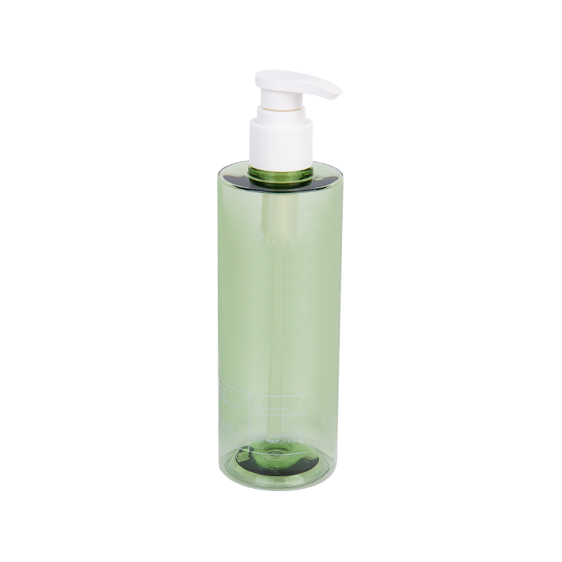 300 ml elegante slanke groene PETG -pompfles