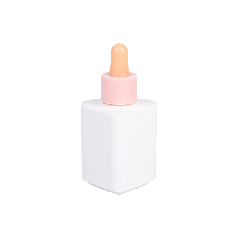50 ml huisdier witte serum druppelaar fles met pastel perzik tip