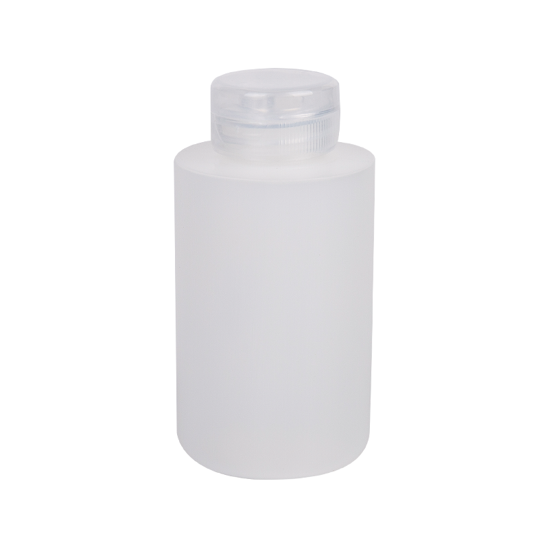 100 ml HDPE ronde fles met heldere schroefdop