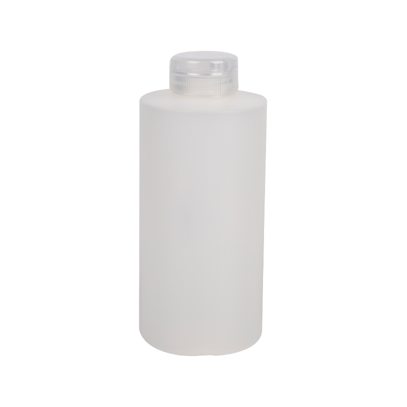 250 ml HDPE ronde fles met heldere schroefdop